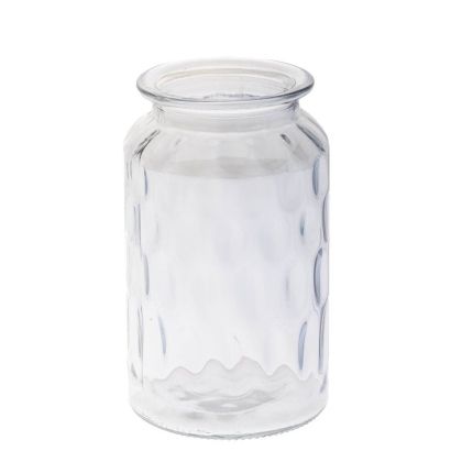 Стъклена ваза прозрачна 11X18CM