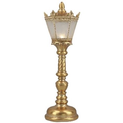  XMAS GOLD LAMP POST WITH LED LIGHT 13X13X42CM