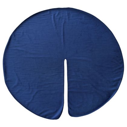  XMAS TREE SKIRT BLUE VELUR 90CM