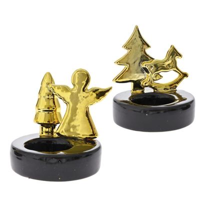 Керамични коледни фигурки 9x9x10см 2 дизайна
