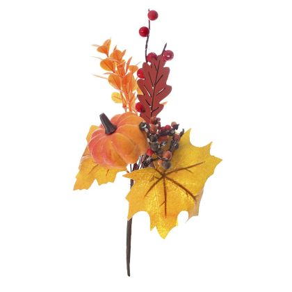 Декортаивна есенна клонка с тиква и горски плодове 26см