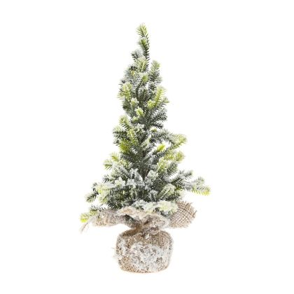  SNOWY GREEN TREE WITH JUDE BASE 30CM