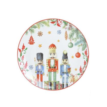 PORCELAIN NUTCRACKER PLATE MULTICOLOR Φ20