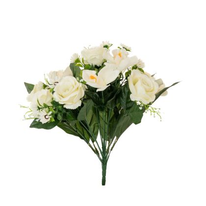 Изкуствен букет бели рози