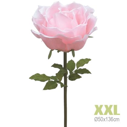 Изкуствено цвете XXL розов цвят - φ50x136см