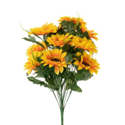 ARTIFICIAL SUNFLOWER X14 BOUQUET 45CM