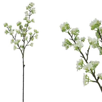 ARTIFICIAL WHITE CHERRY BRANCH (SAKURA) - Υ83cm 24/240ΚΙΒ