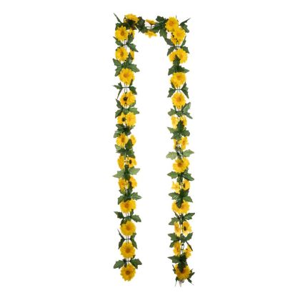 ARTIFICIAL YELLOW DAISY GARLAND 180CM