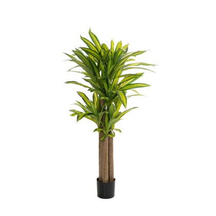 ARTIFICIAL YUCCA PLANT IN BLACK PLASTIC POT 155CM