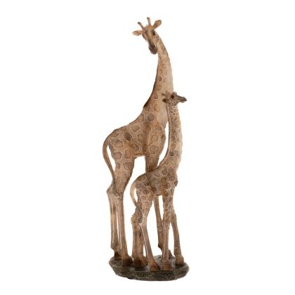 DECO POLYRESIN GIRAFFE FAMILY 15x10x45CM