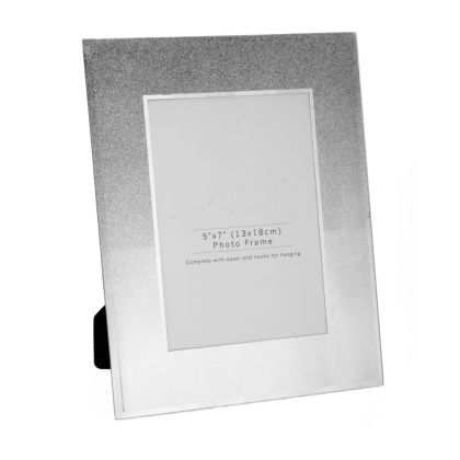 DECO SILVER GLASS PHOTO FRAME 13x18CM