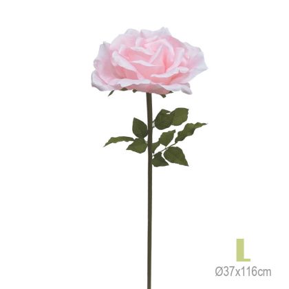 GIANT PINK ROSE BRANCH L - Φ37x116cm 12/KIB