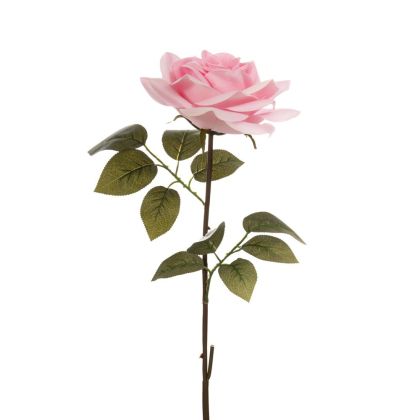 Изкуствена розова роза 105CM