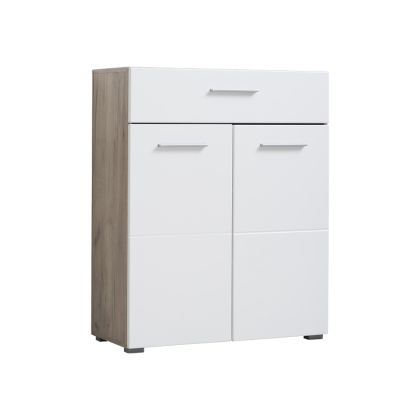 COMOTA-BUFFETS Beny 2K1F GRAY OAK-WHITE LACQUER 79x35x97.5cm