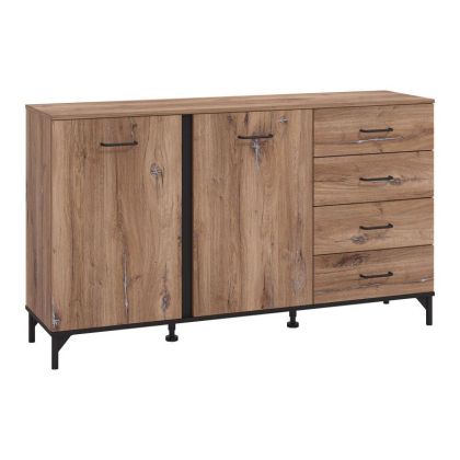 COMOTA-BUFFETS CORSICA 3K4F FLAGSTAFF OAK-BLACK 159x42x92cm