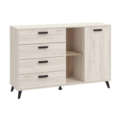 COMOTA-BUFFETS UMBRIA 3K4F WHITE OAK-GRAY OAK 137.5x40x90.5cm f.l.d