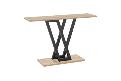 Console Wirmo natural melamine- metal black leg 110x30x80cm