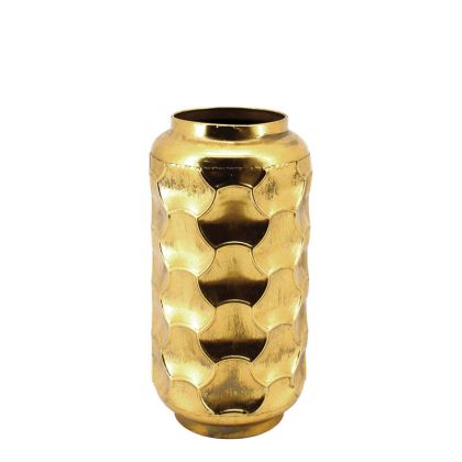 GOLD METAL VASE - Φ19.5x38cm