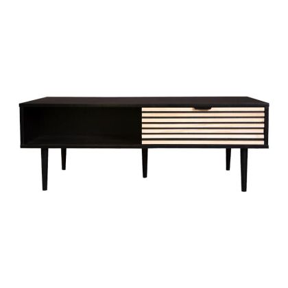 LIVING ROOM TABLE &quot;Range&quot; Black-Natural 110x60x40cm