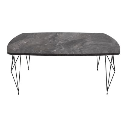 LIVING ROOM TABLE Diamond GRAY MARBLE 100x66x42cm