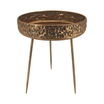 METAL DISK WITH BASE 231345 GOLD COLOR 48x48x60cm