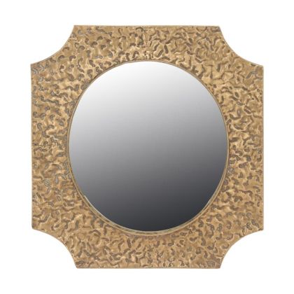Стенно огледало с метална златна рамка 68x3x77cm