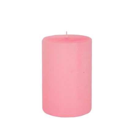 Розова ароматна свещ 7X10 CM SENSUAL WOOD
