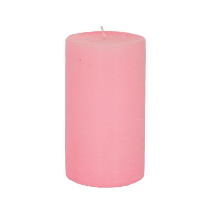 Розова ароматна свещ 7X12 CM SENSUAL WOOD