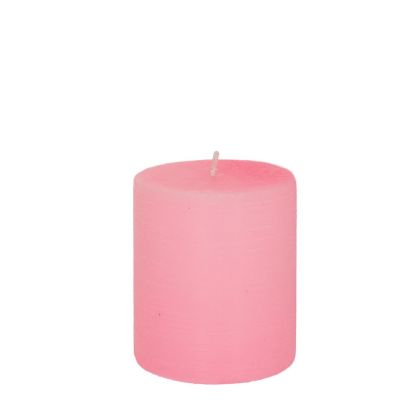 Розова ароматна свещ 7X8 CM SENSUAL WOOD