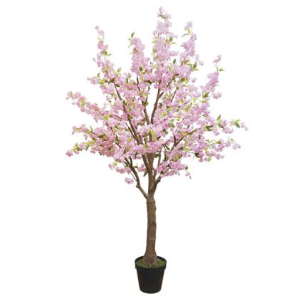 Изкуствено дърво с розови цветове H230cm
