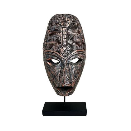 POLYRESIN TABLE DECORATIVE Face 2045 BRONZE COLOR 22x11.5x50cm