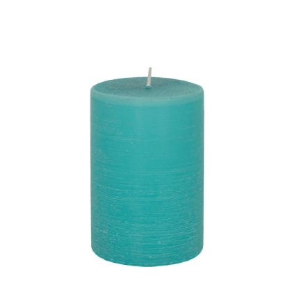 TURQUOISE AROMATIC CANDLE 7X10 CM HONEYSUCKLE