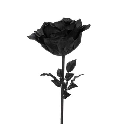 Голяма изкуствена черна роза 116CM D37CM