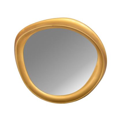Стенно огледало със златна метална рамка 57x6x57cm