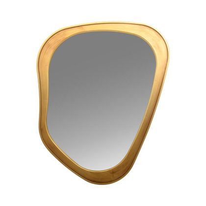 Стенно огледало с рамка от полиуретан в златен цвят 55x6x70cm