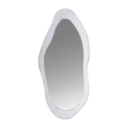 Стенно огледало с рамка от полиуретан в бял цвят 50x6x106cm