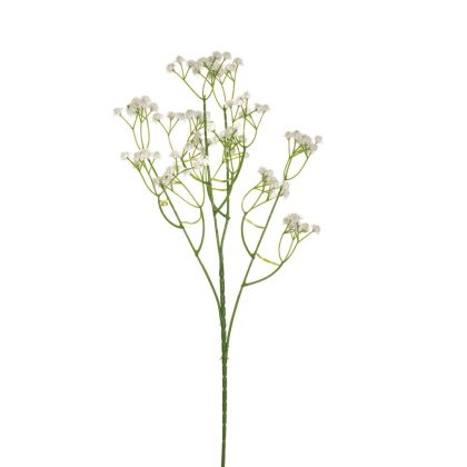 Декоративна клонка с бели цветчета 62см