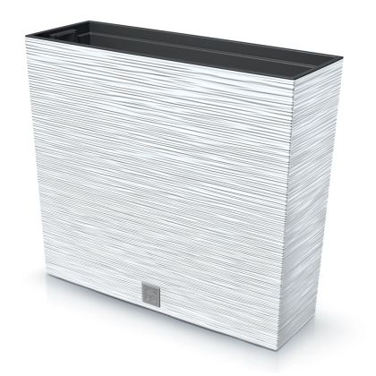 WHITE PLASTIC PLANTER FURU T 58X18X50 CM