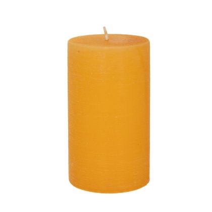 YELLOW AROMATIC CANDLE 7X12 CM VANILLA