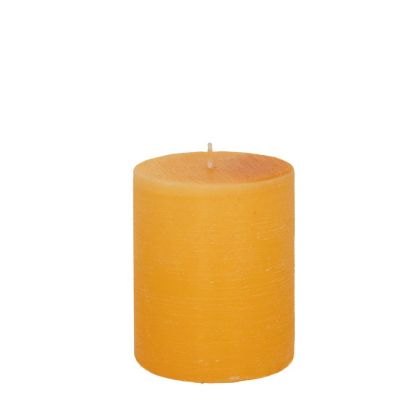 YELLOW AROMATIC CANDLE 7X8 CM VANILLA