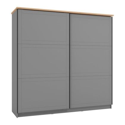 Гардероб VALENCIA 220 GRAY-ARTISAN OAK-GRAY MAT 220*62.5*214cm