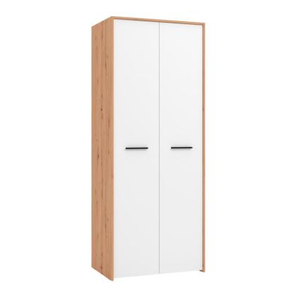 Гардероб VARADERO 2K ARTISAN OAK-WHITE 80.5x53x203.5cm fld