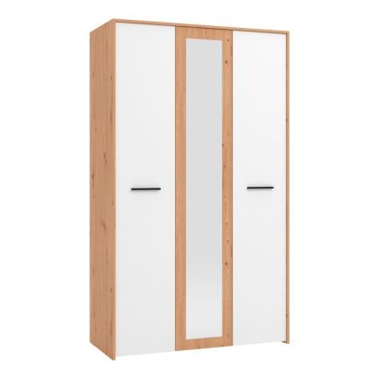 Гардероб VARADERO 3K1O ARTISAN OAK-WHITE-ARTISAN OAK 119x53x203.5cm fld