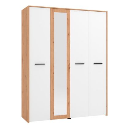 Гардероб VARADERO 4K1O ARTISAN OAK-WHITE-ARTISAN OAK 157.5x53x203.5cm