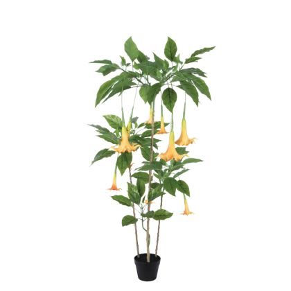 ARTIFICIAL DATURA TREE REAL TOUCH IN PLASTIC POT - H160cm