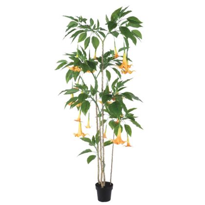 ARTIFICIAL DATURA TREE REAL TOUCH IN PLASTIC POT - H200cm