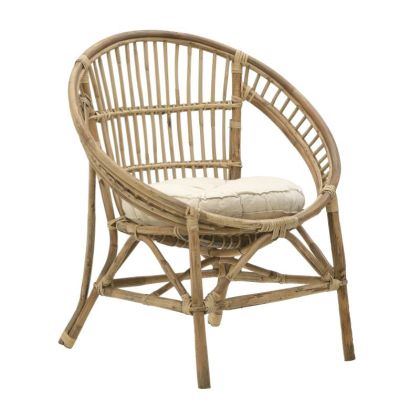 Blore Inart armchair natural wood 68x48x81cm