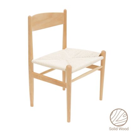 Conan chair natural beech wood-seat natural rope 52x46x78cm