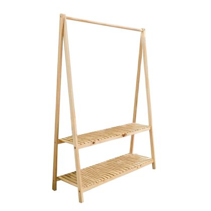 Entrance unit Belgia natural wood 96x20x148cm