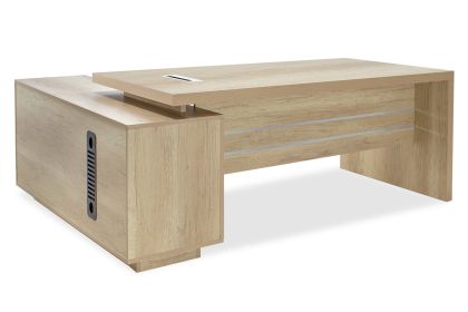 Executive Minimal desk with right corner 200x170x75cm